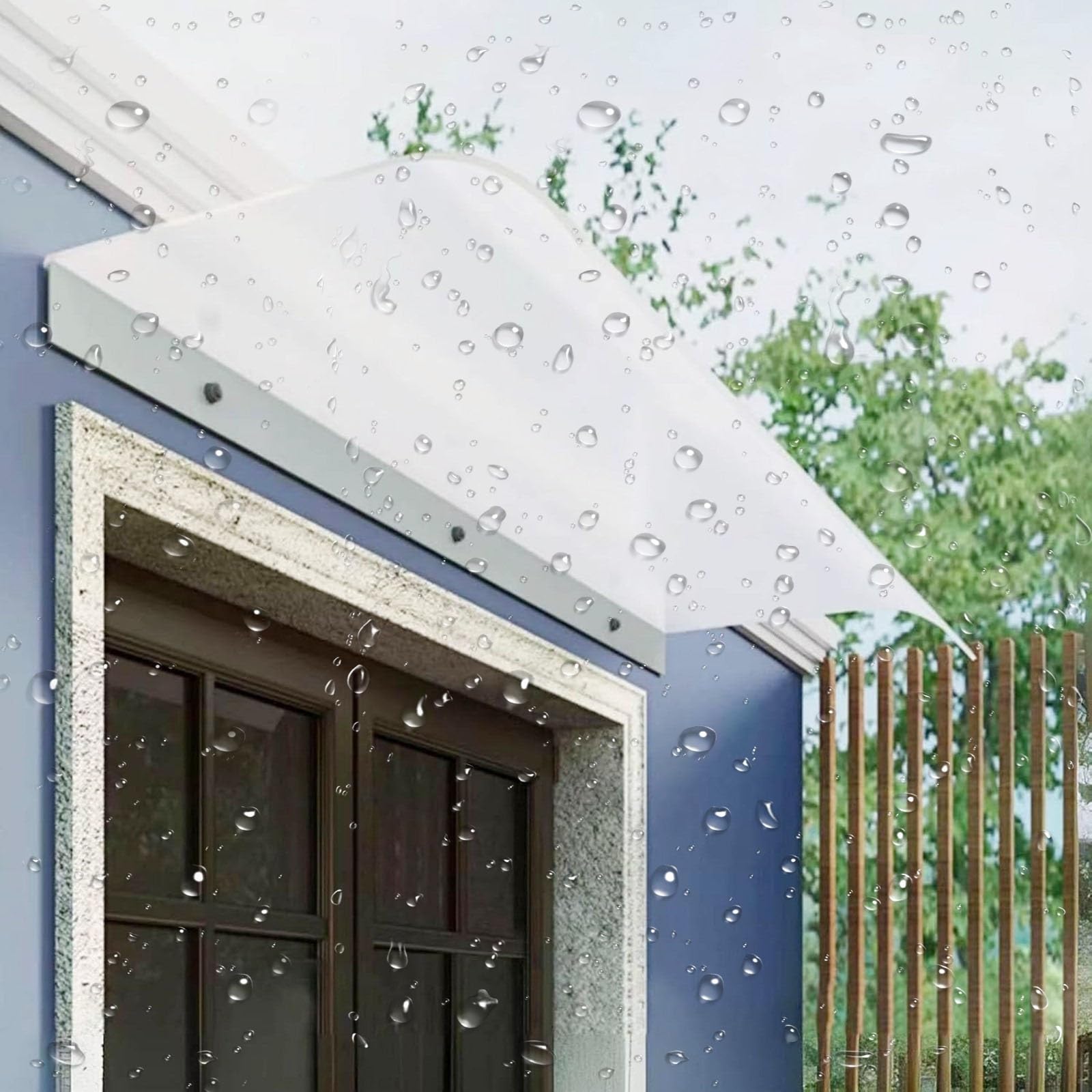 Auvent de porte en polycarbonate de qualité supérieure marquise moderne pour façade