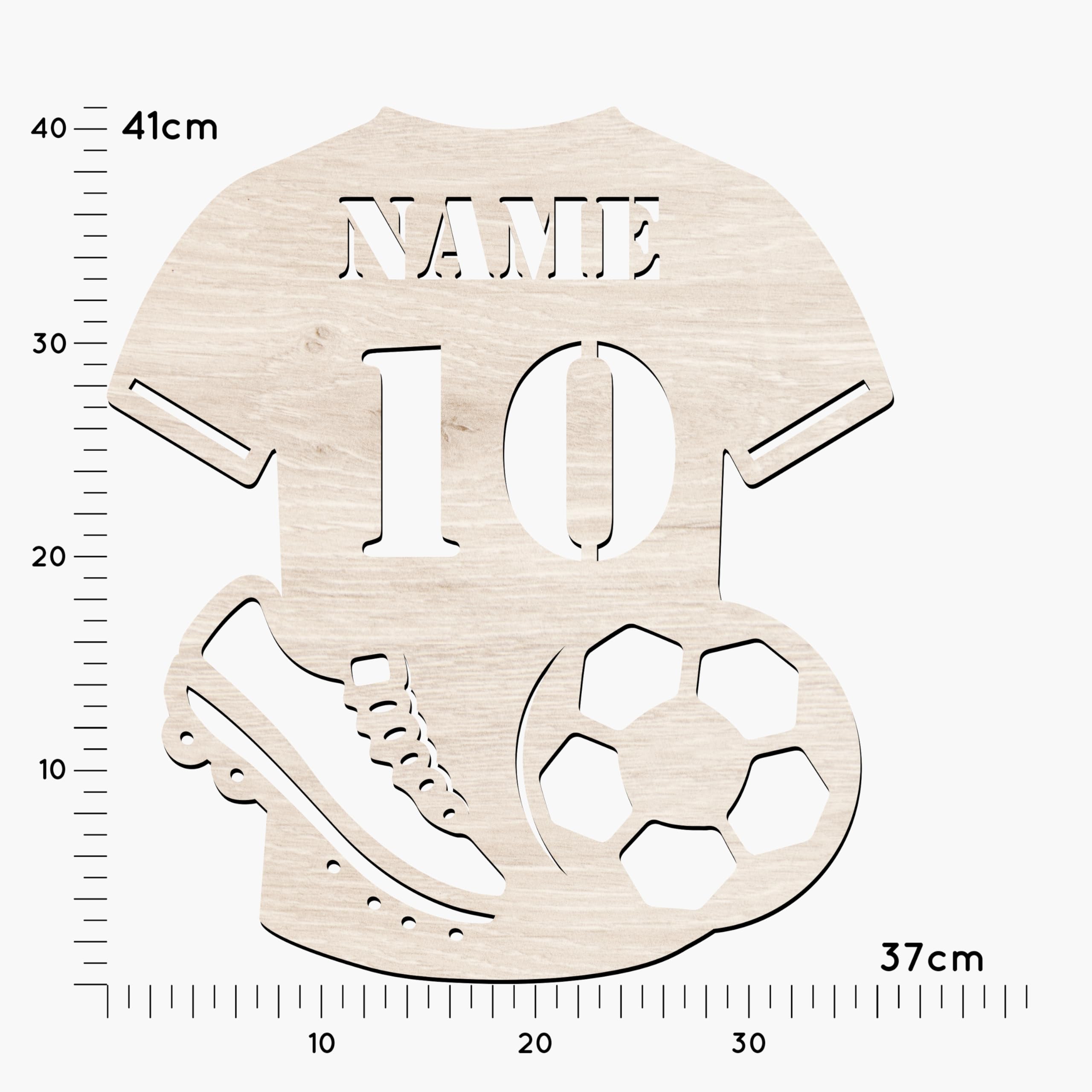 Optechvisual LED Fußball Lampe - Personalisiertes Nachtlicht Für Fans