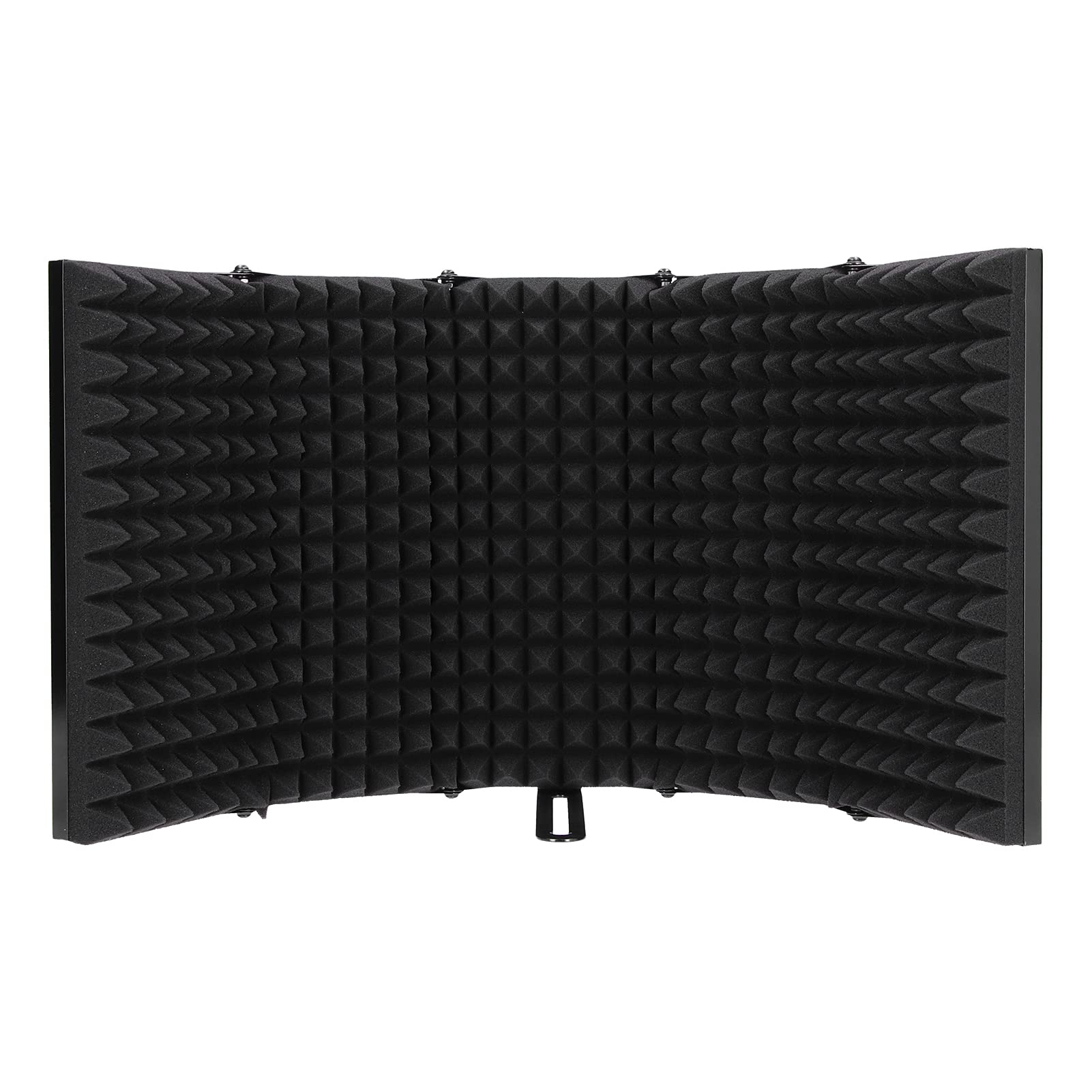 Shanrya Mikrofon 5-Panel-Popfilter, Gesangskabine Mikrofonisolierungsabdeckung Musikaufnahmegerät für Mikrofonständer für Studio