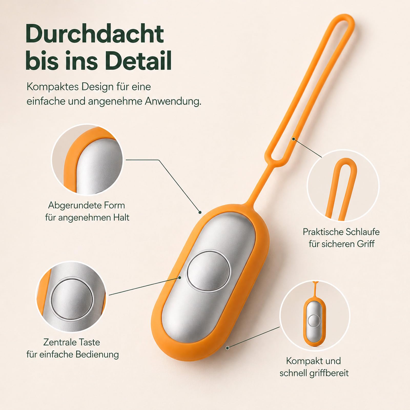 Calmbeez Gerät mit USB Aufladung für Entspannung und besseren Schlaf, tragbar, kompakt, Grün