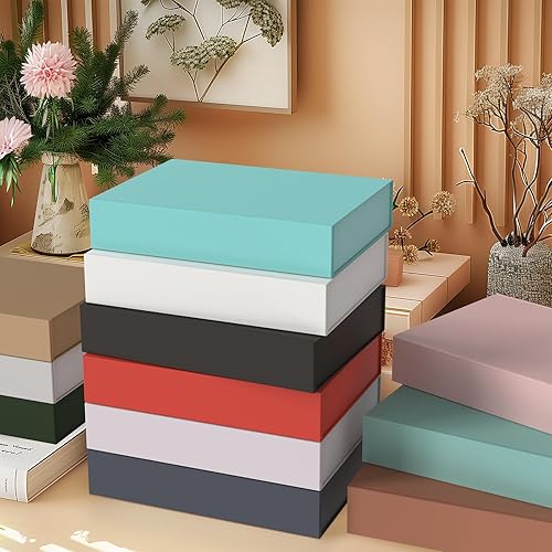 Miniatura 6 de MOZRRO Caja de regalo de 11.5 x 8.2 x 2.3 pulgadas, cajas de regalo para regalos de cierre magnético, cajas de regalo con tapas para regalos de