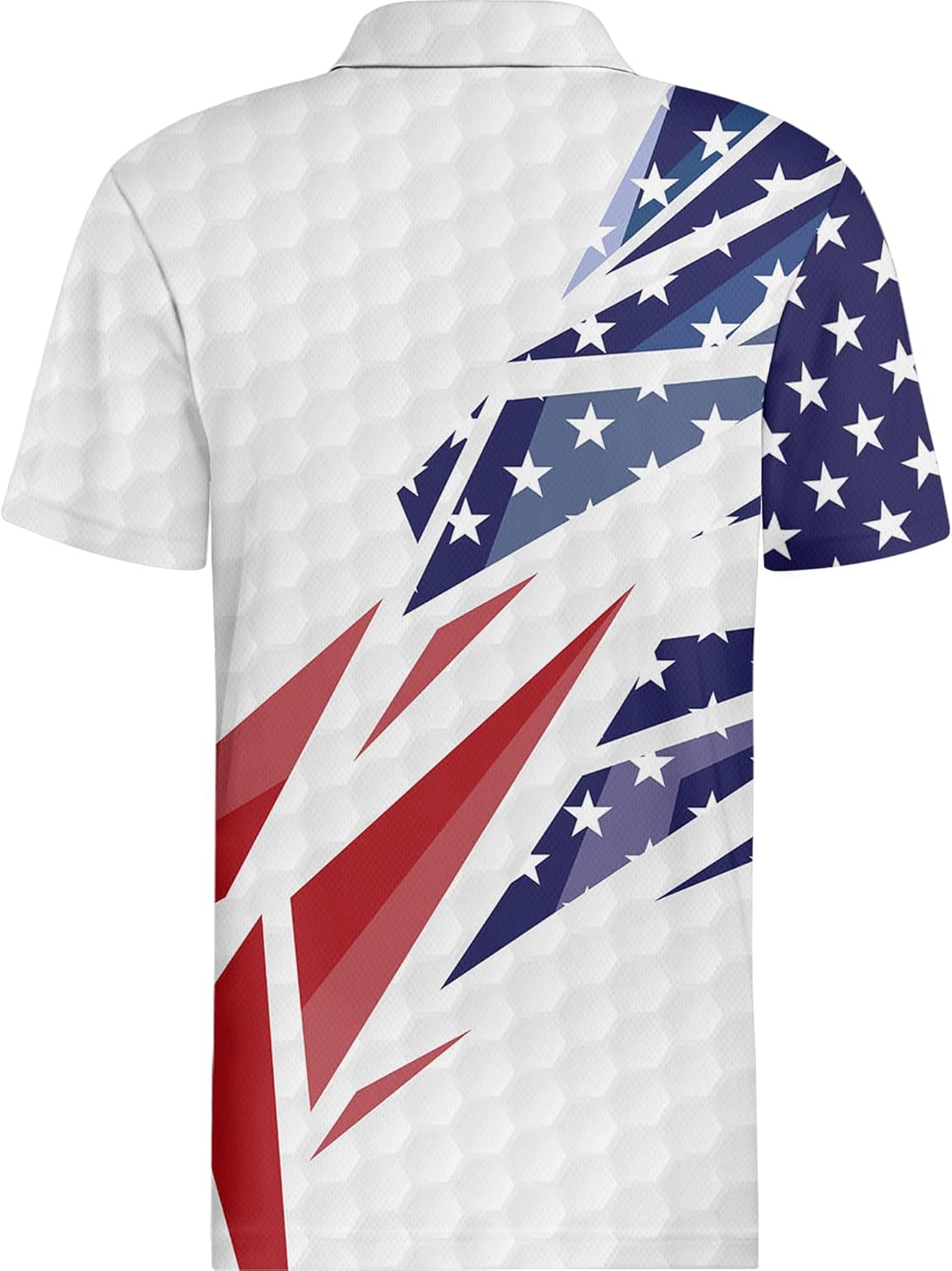 PAGYMO Funny Golf Shirts for Men Crazy Print Pattern Colorful Wild Novelty Moisture Wicking Performance Mens Polo Shirt