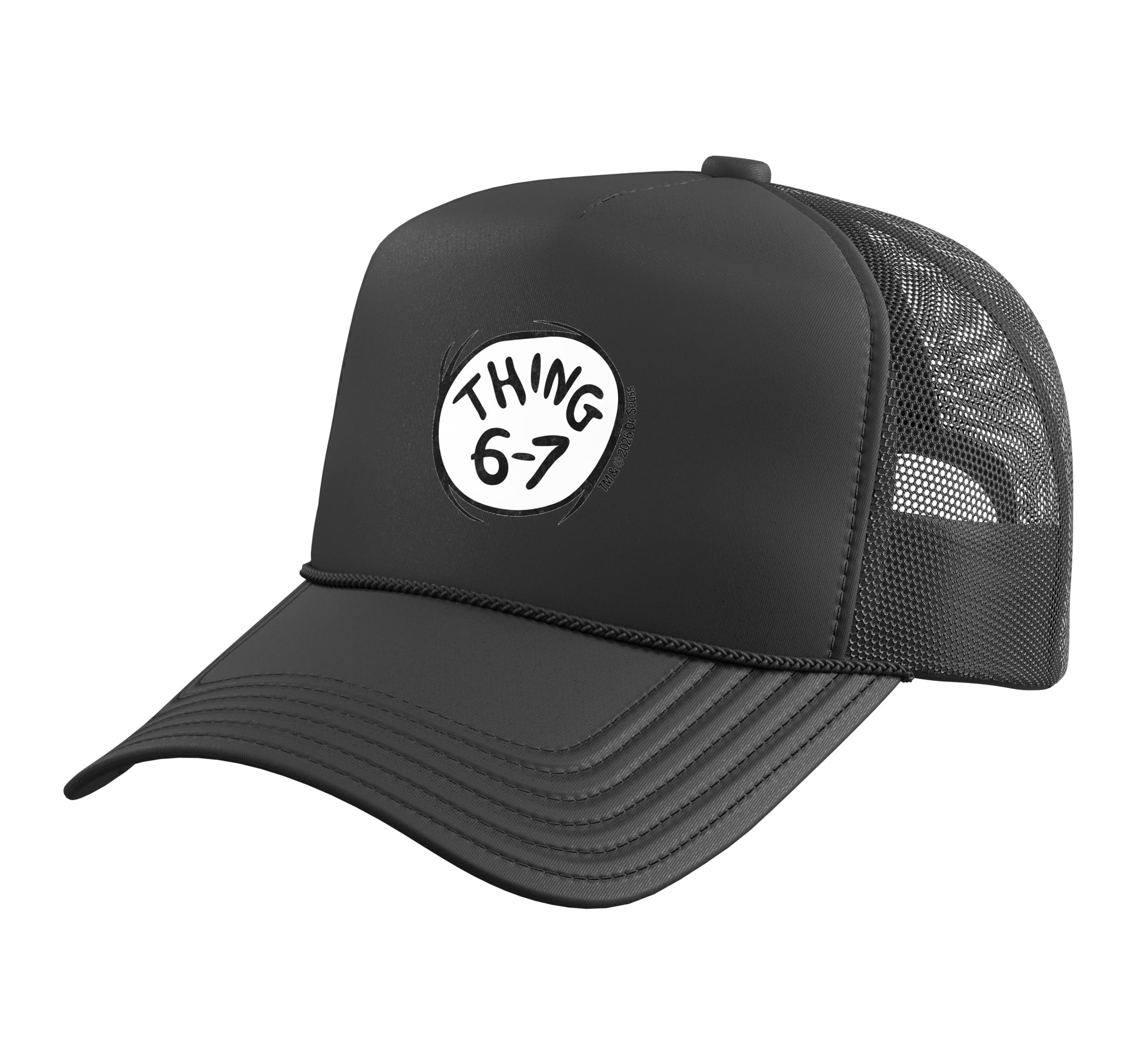 The Cat in The Hat Signature Collection Thing 6-7 Trucker Hat with Adjustable Mesh Back