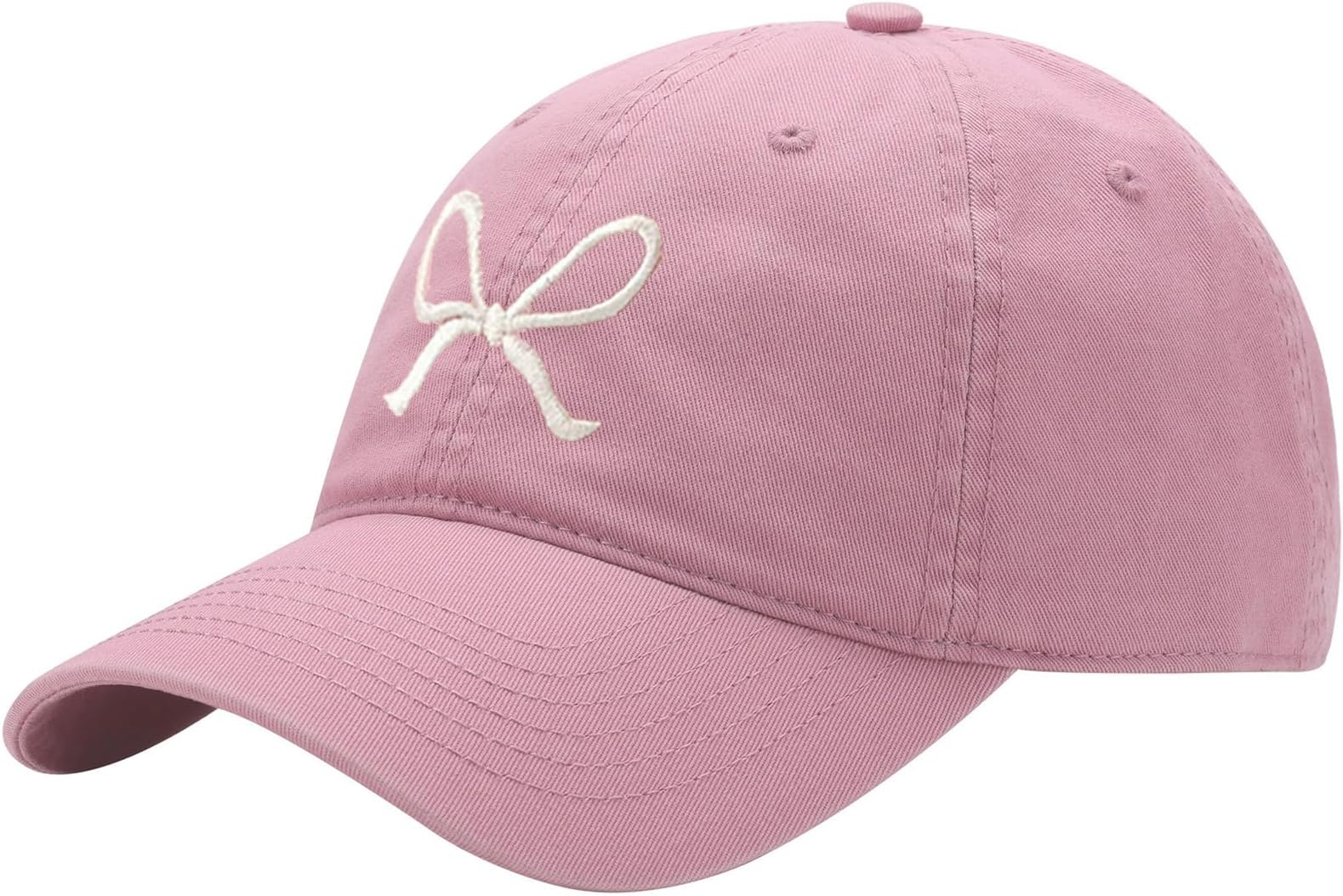 Trendy Bow-Tie Baseball Cap for Women and Men Trucker Hats Y2k Adjustable Fashion Sun Hat with Visor for Hiking & Travel
