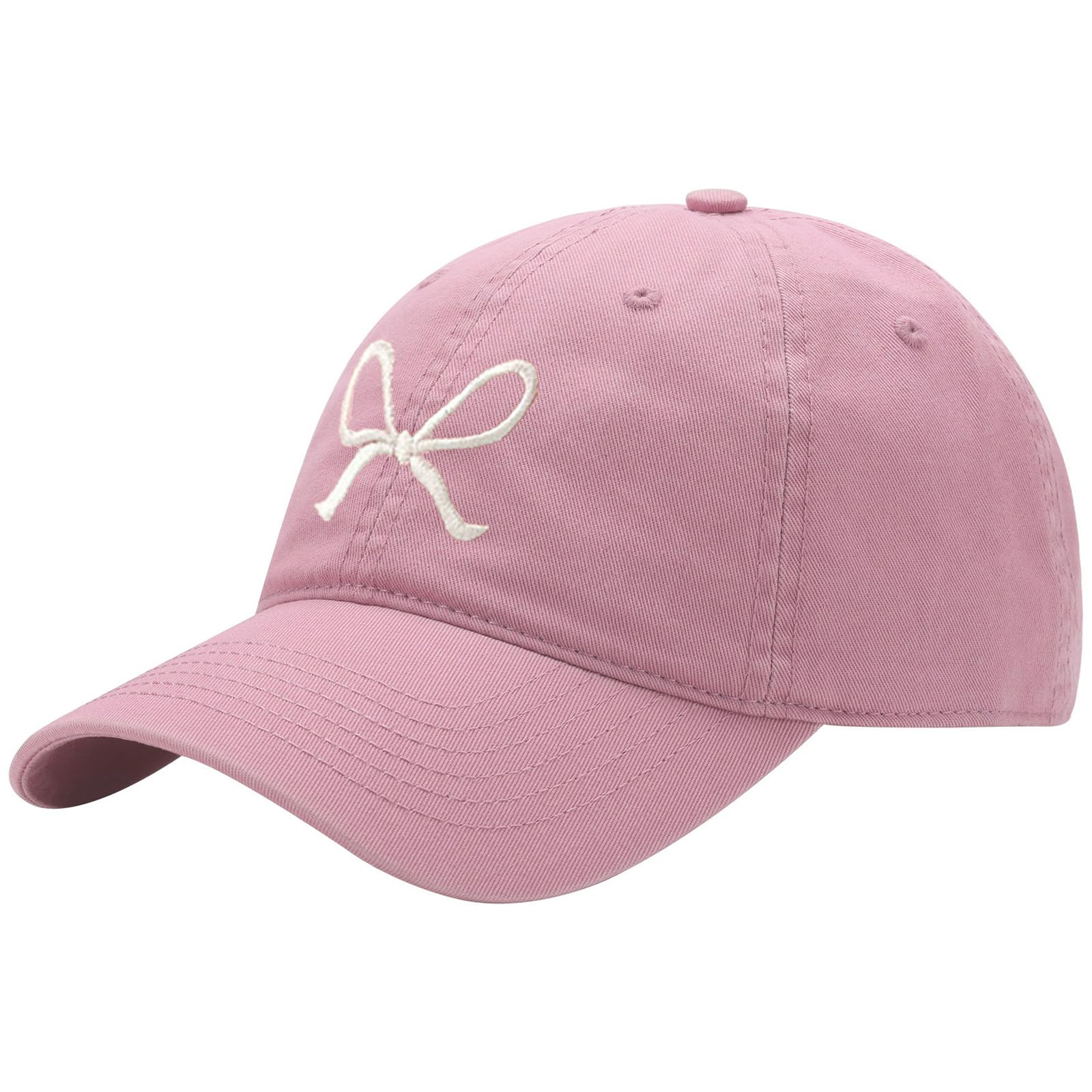 ANYZSCOTrendy Bow-Tie Baseball Cap for Women and Men Trucker Hats Y2k Adjustable Fashion Sun Hat with Visor for Hiking & Travel