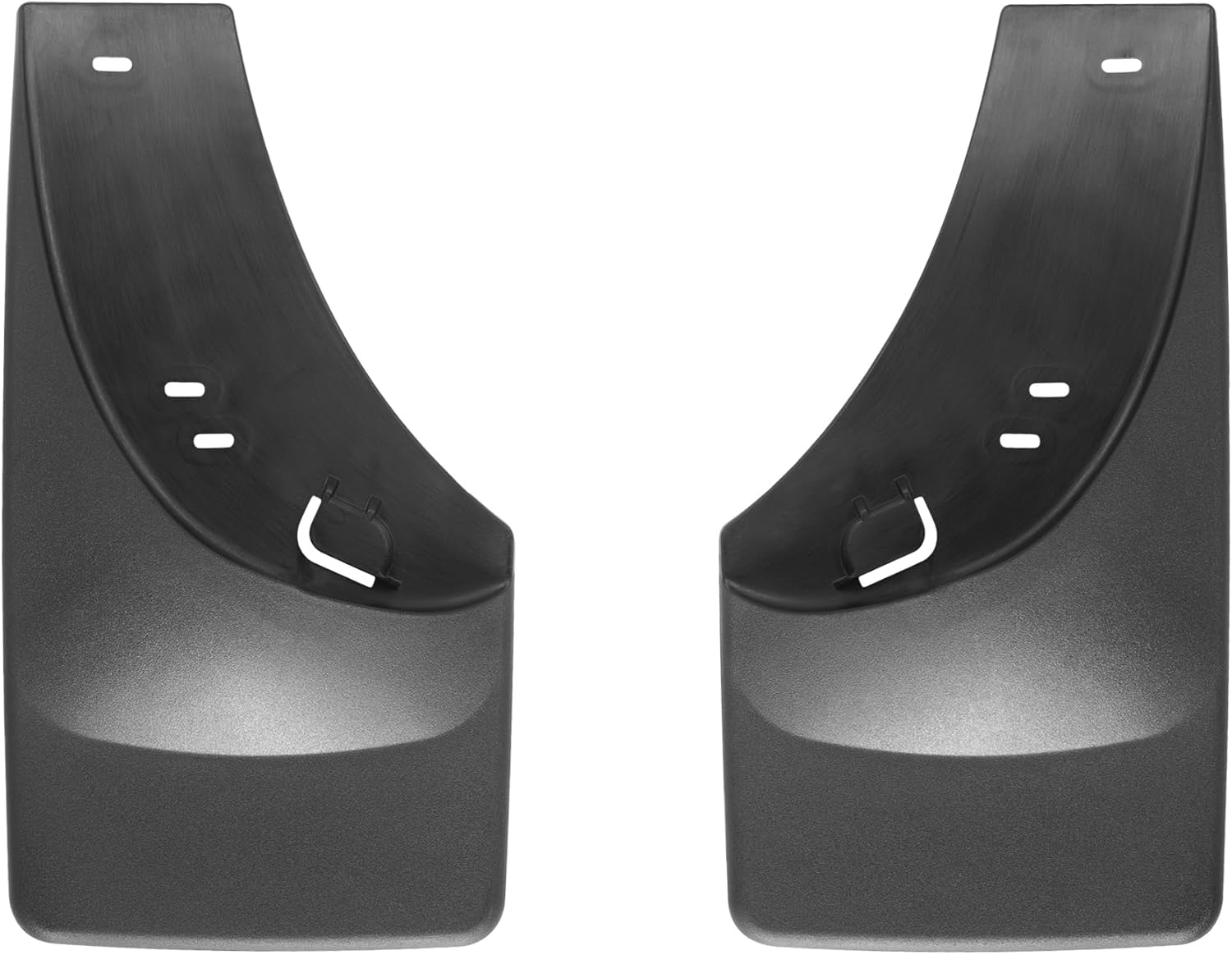 WeatherTech Custom No Drill Splash Guard MudFlaps for Chevrolet Silverado, Sierra, Sierra - Rear Pair (120005), Black