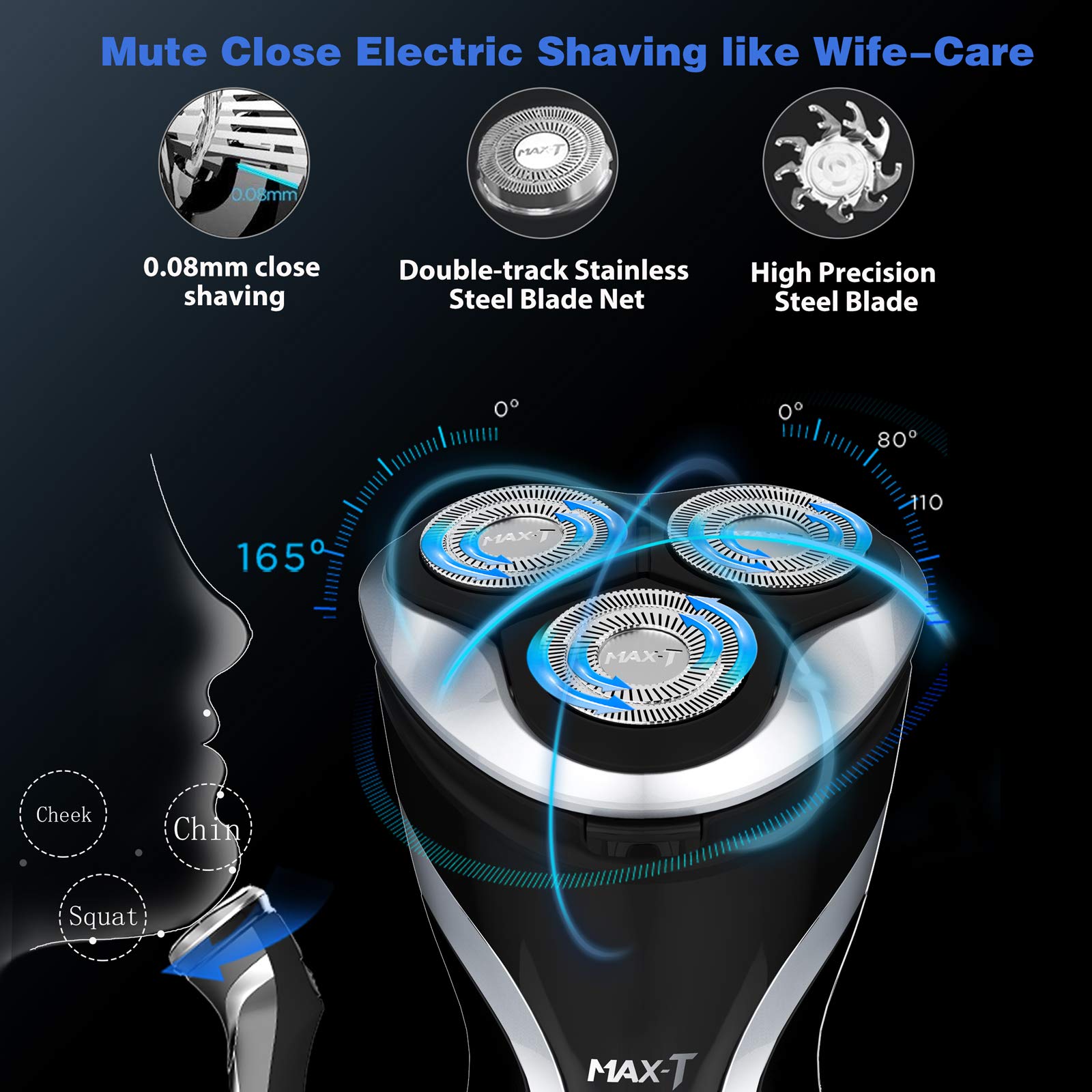 Buy Electric Razor, MAXT Corded and Cordless Rotary Shaver for Men