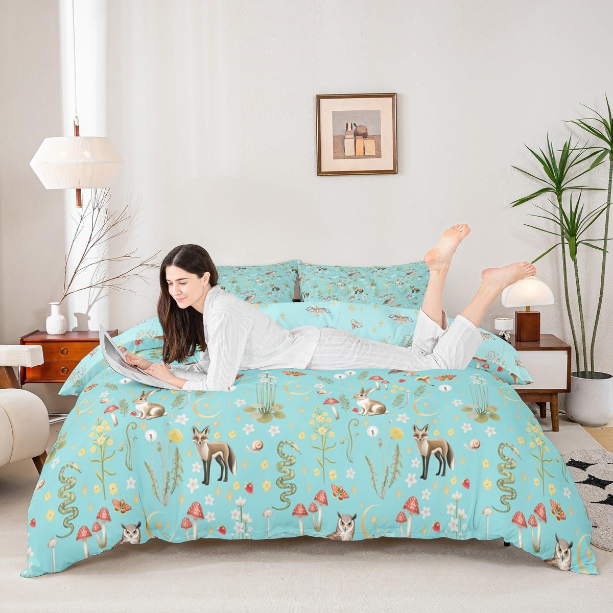 Homewish Teal Bedding Single Size - Image 3