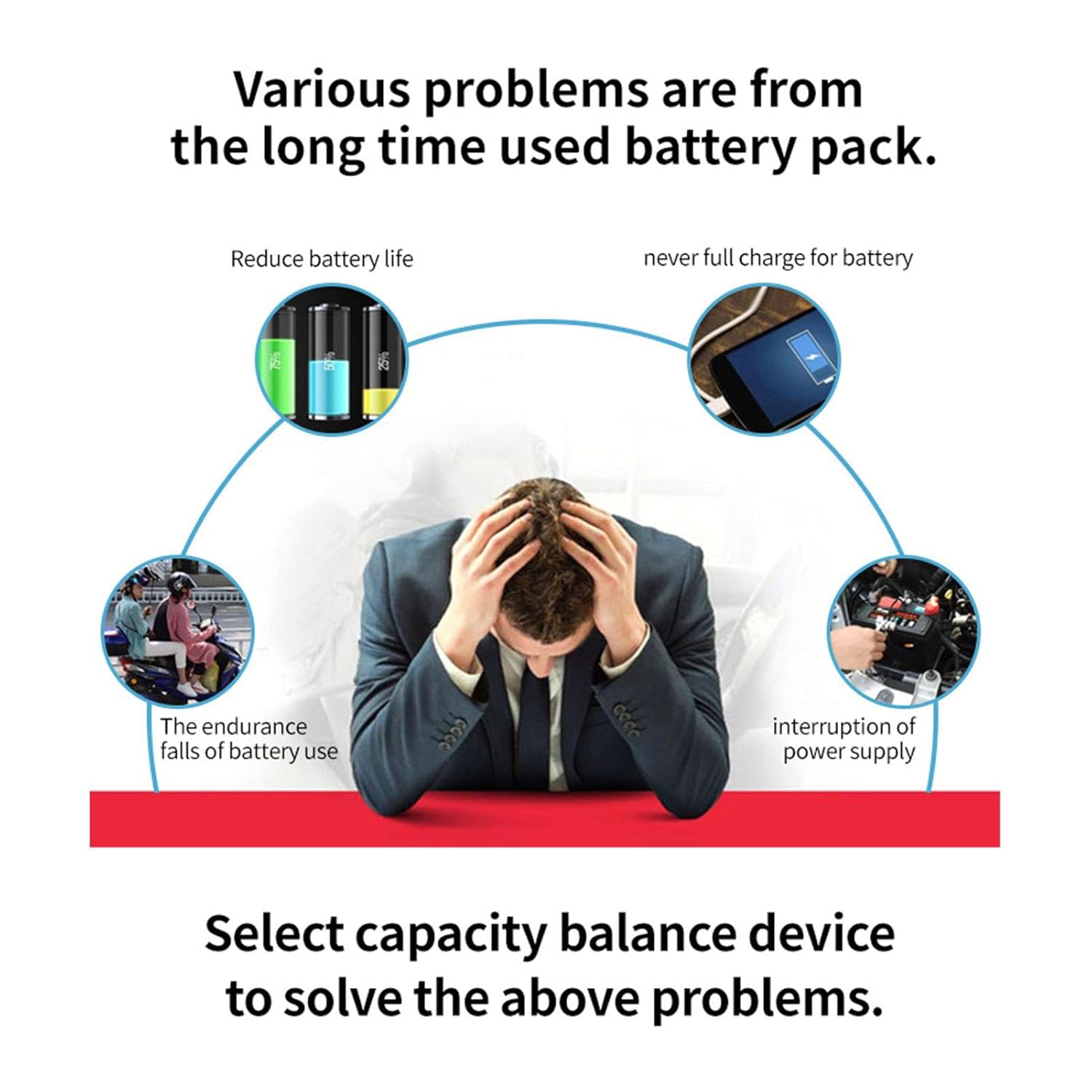 WALFRONT Lithium Battery Pack Active Equalizer 5A Energy Transfer Balancer for Ternary Lithium and LiFePO4 Battery 4-24 Strings