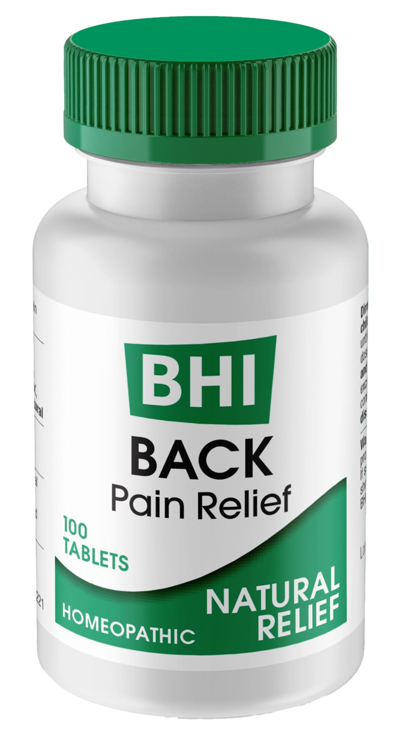 MediNatura - BHI Back Pain Relief Natural, Safe Homeopathic Relief - 100 Tablets