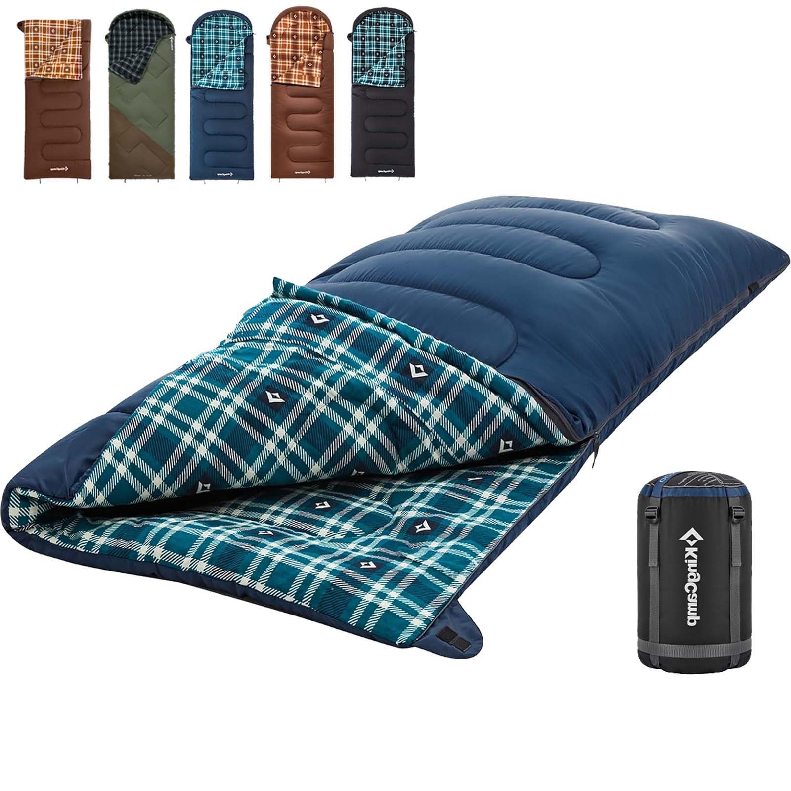 KingCamp (キングキャンプ) コットン フランネル 寝袋 ビッグ&amp;トール Amazon.co.jp: KingCamp コットンフランネル寝袋 封筒型寝袋