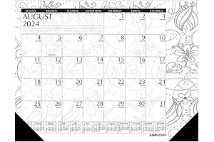 House of Doolittle 2024 Desk Pad Calendar 22 x 17: Academic Planning Essentials