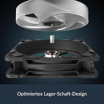 ARCTIC P12 Pro Reverse A-RGB – 120 mm Premium-Lüfter mit Reverse Airflow PWM-Lüfter mit Y-Kabelsplitter 500-3000 rpm 0 rpm <5% PWM 5V Digital RGB Hydrodynamisches Gleitlager 4-Pin - Schwarz