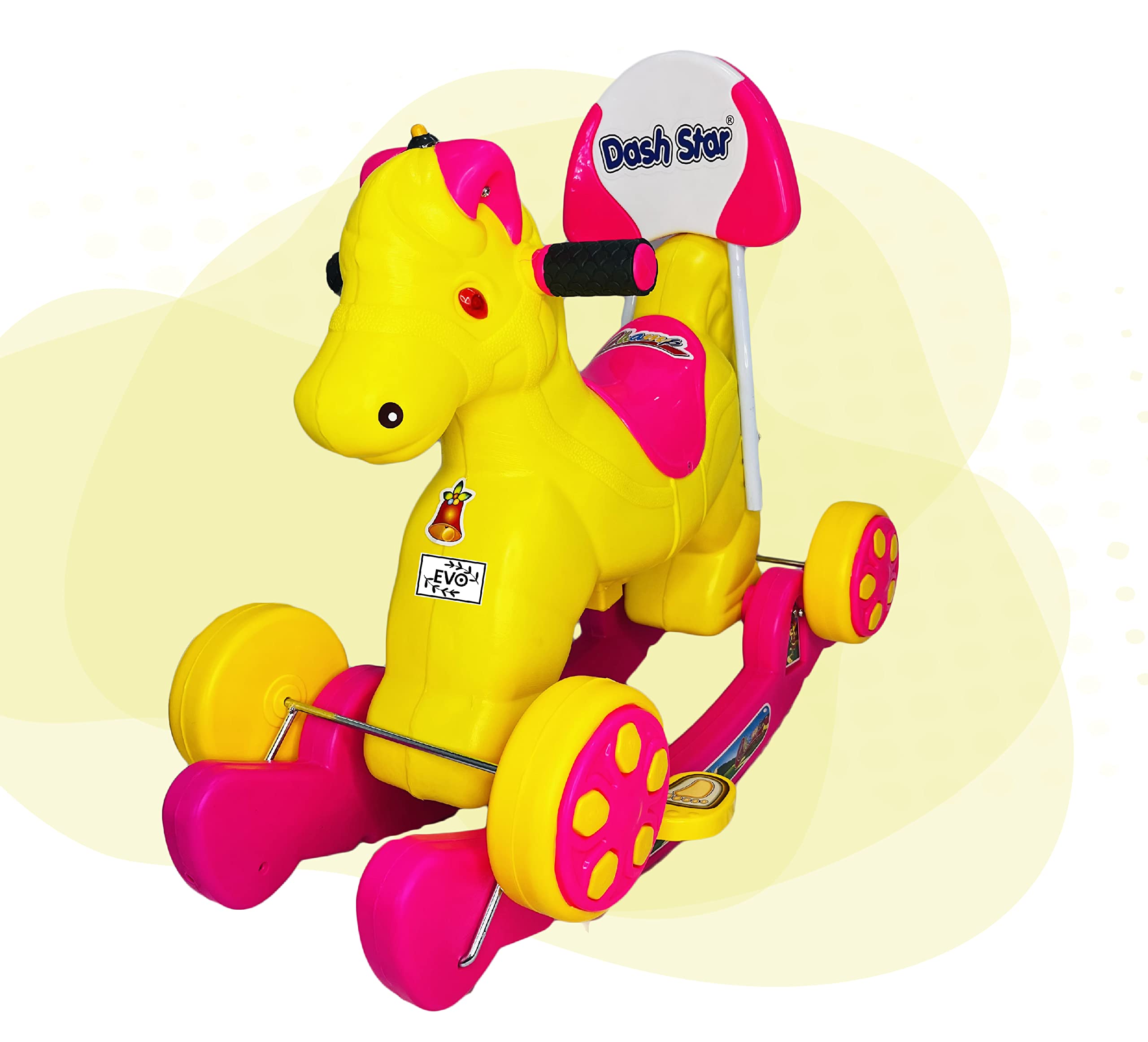 Baby Horse Rider Push Toy Rider for Babies for Kids 1-5 Years Birthday Horse Rider Horse 2-in-1 Rocker Cum Ride-On Toy for Kids Ride on & Wagons Non Battery Operated Ride (Pink) (B0DF32KVQQ) Amazon Price History, Amazon Price Tracker