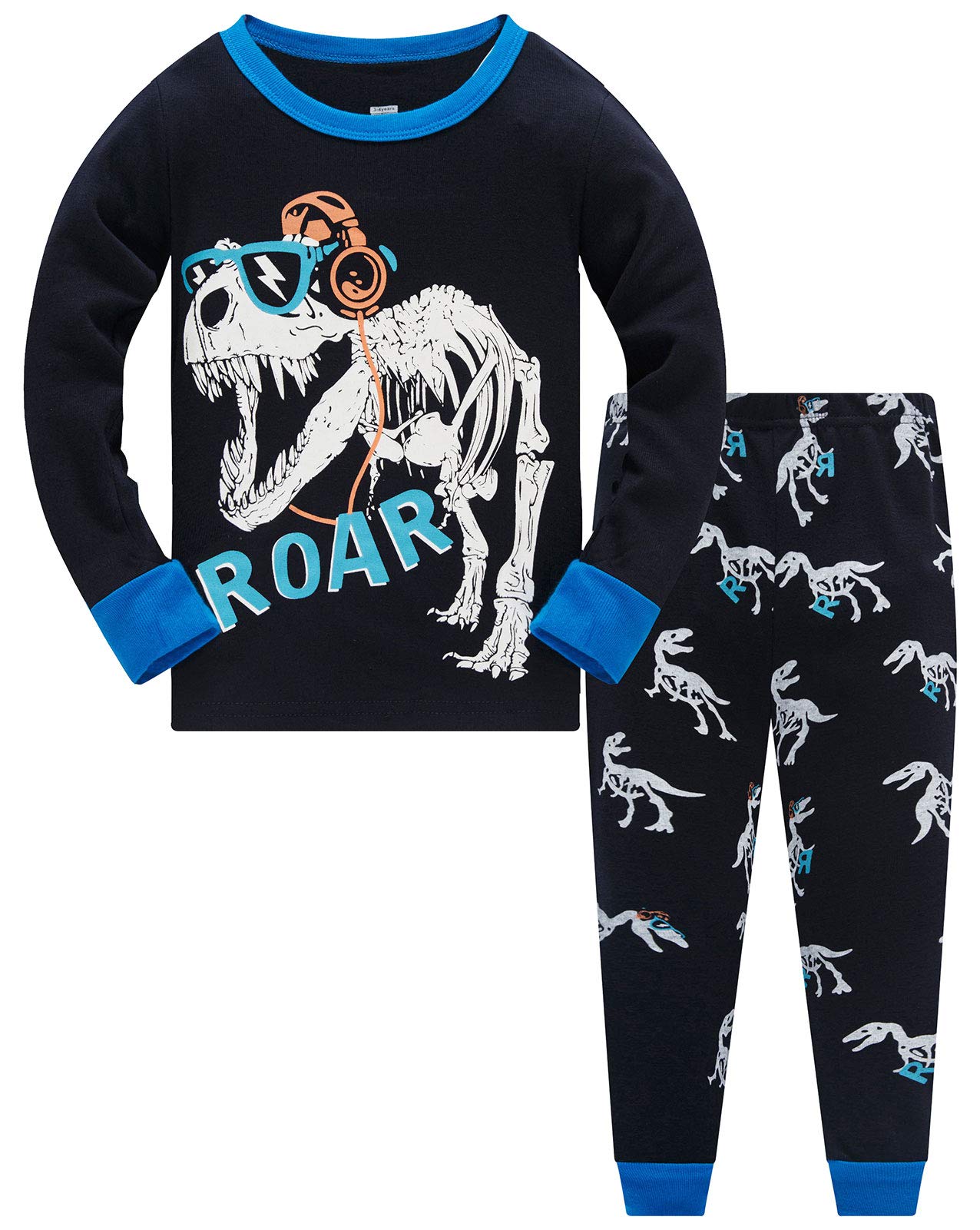 TEDD Boys Pyjamas Dinosaur Nightwear Cotton Toddler Clothes Kids Sleepwear Long Sleeve Christmas Pjs Sets 2 Piece Outfit Xmas Gift 1-12 Years — view 21