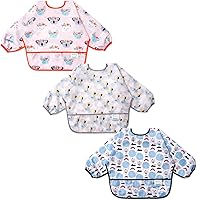 Vista 8 de Juego de 3 baberos de manga larga