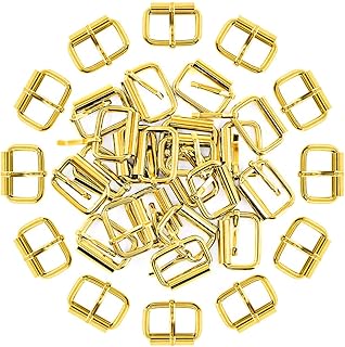 Swpeet 60Pcs 1 Inch / 25mm Heavy Duty Metal Ring Buckle Webbing Belts
