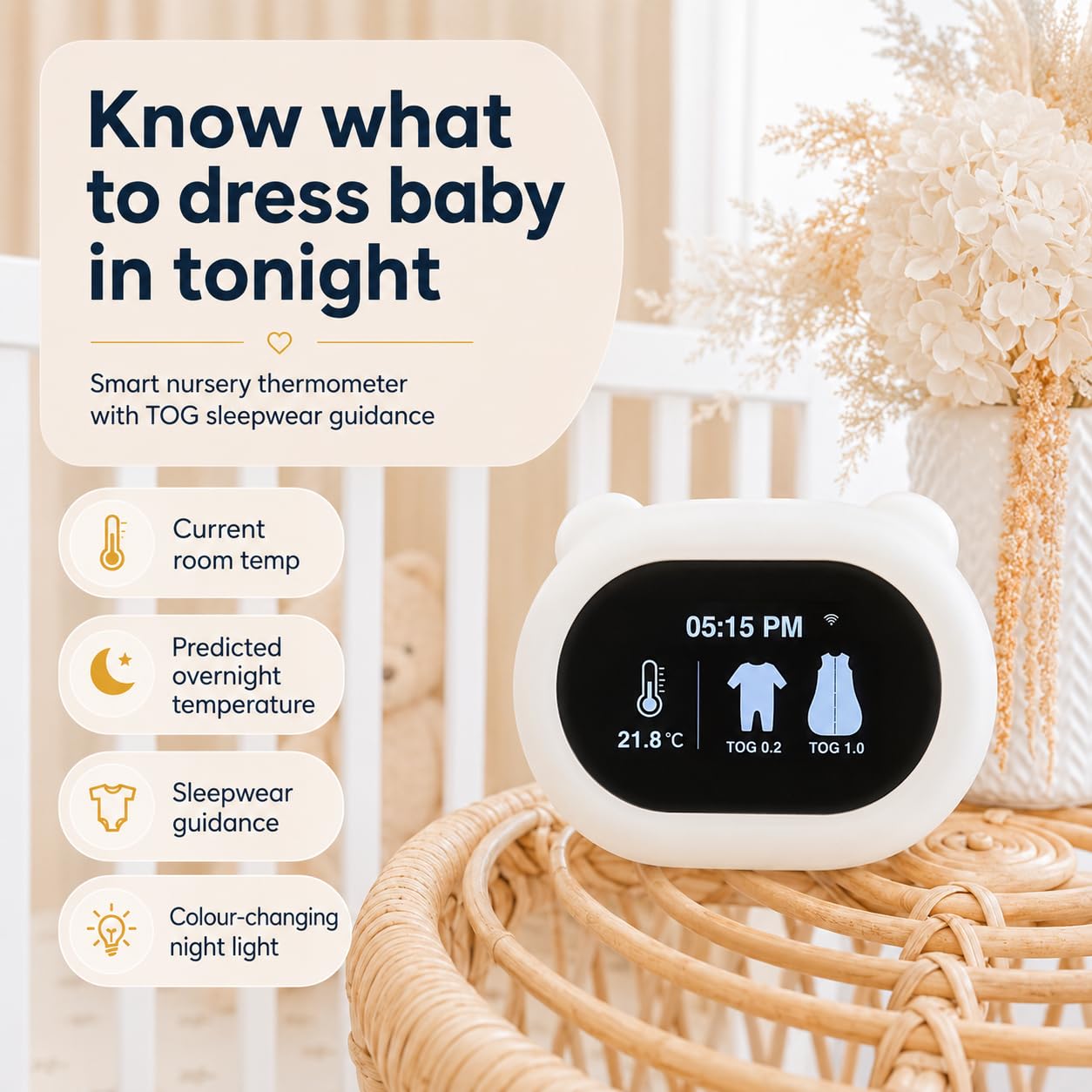 Sleep Like Goldilocks Intelligentes Thermometer