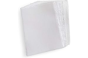 Blank White Handmade Paper 5x7, Pack of 50