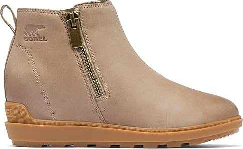 Amazon.com | SOREL Women's Evie ll Zip Boot - Omega Taupe, Gum 2