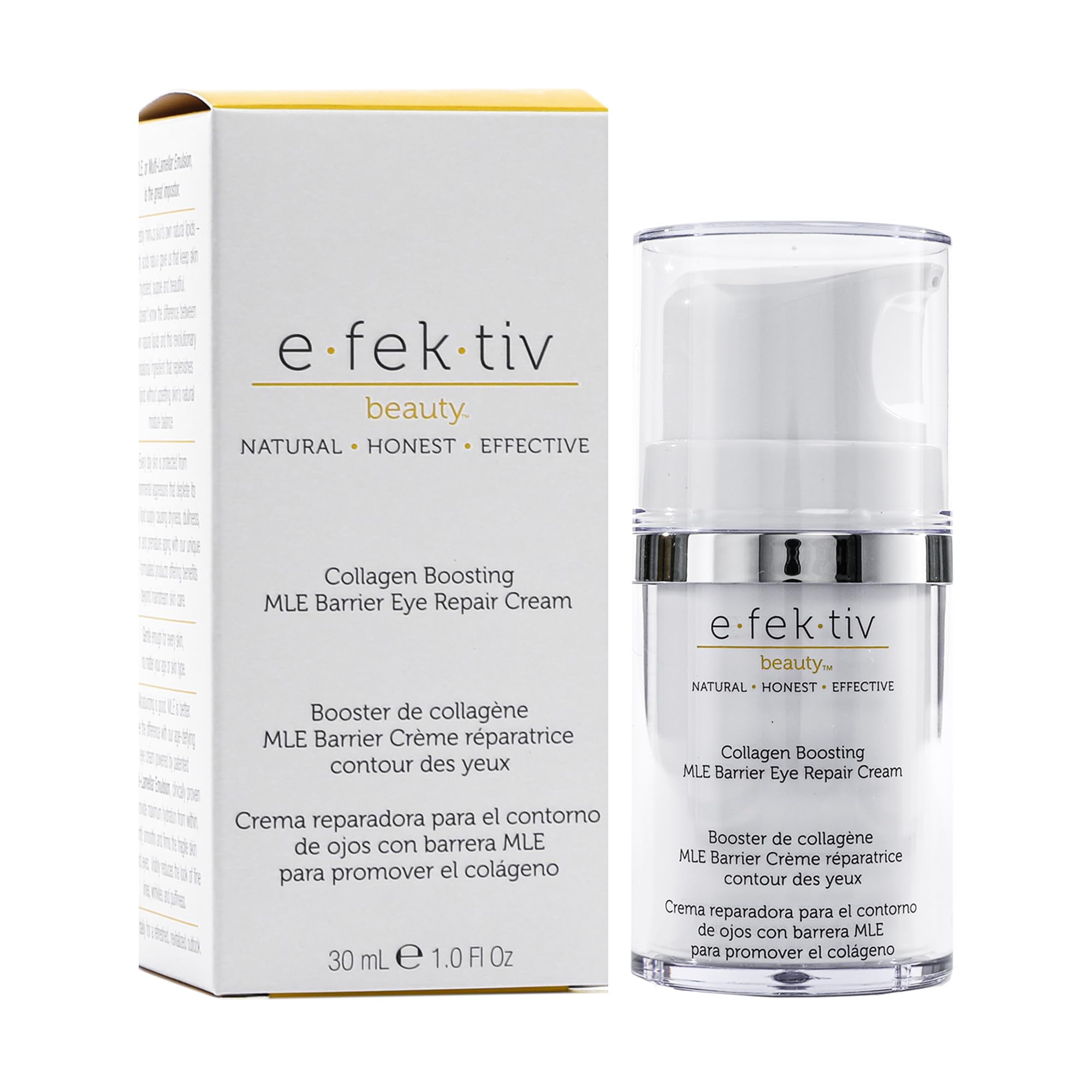 Collagen Boosting MLE Barrier Eye Repair Cream by e.fek.tiv for Unisex - 1 oz Serum, Cranberry, 30 g (Pack of 1) - Image 3
