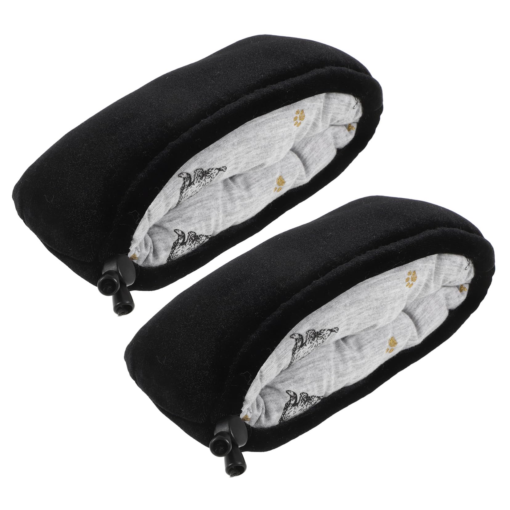 minkissy 5 Pares manga de la axila de muleta Cubierta para muletas Accesorios para muletas cojines para muletas almohadilla para las axilas resistente desgaste cubierta de la axila Black
