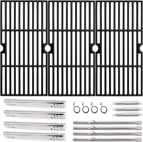 Adviace Piezas de repuesto para parrilla Charbroil Advantage 463344116, 466344116, rejillas de hierro fundido de 16 1516 pulgadas, quemadores de