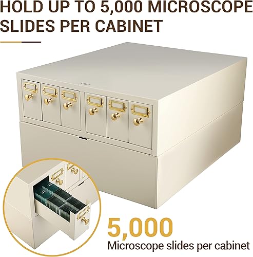 Miniatura 8 de 4E's USA Gabinete de almacenamiento deslizante: almacenamiento modular de diapositivas con 6 cajones con capacidad para hasta 5,000 toboganes de