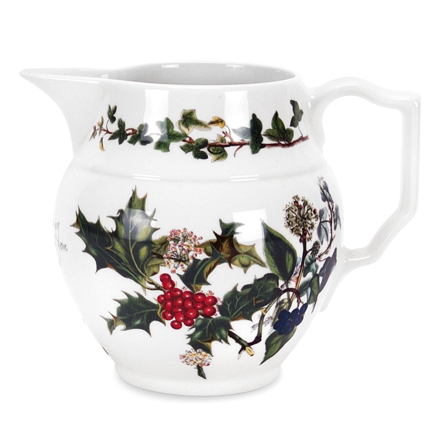 Portmeirion Multi-Colour The Holly & Ivy Staffordshire Jug, Ceramic,