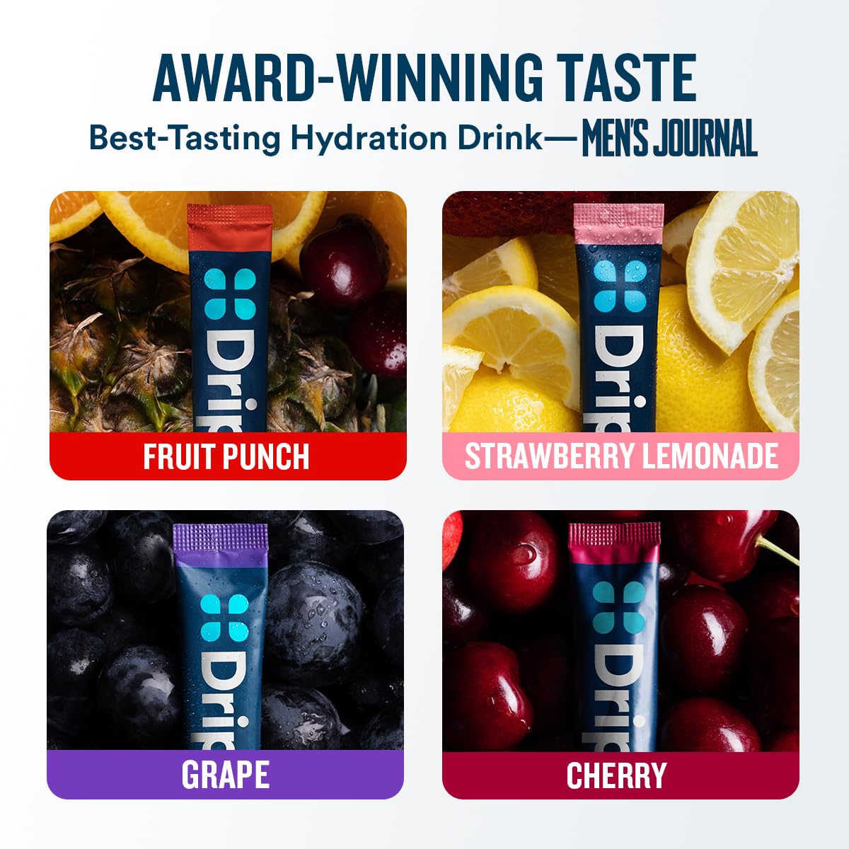 DripDrop Hydration Juicy Variety Pack, Electrolyte Packets, 16 Count — Amazon image 6