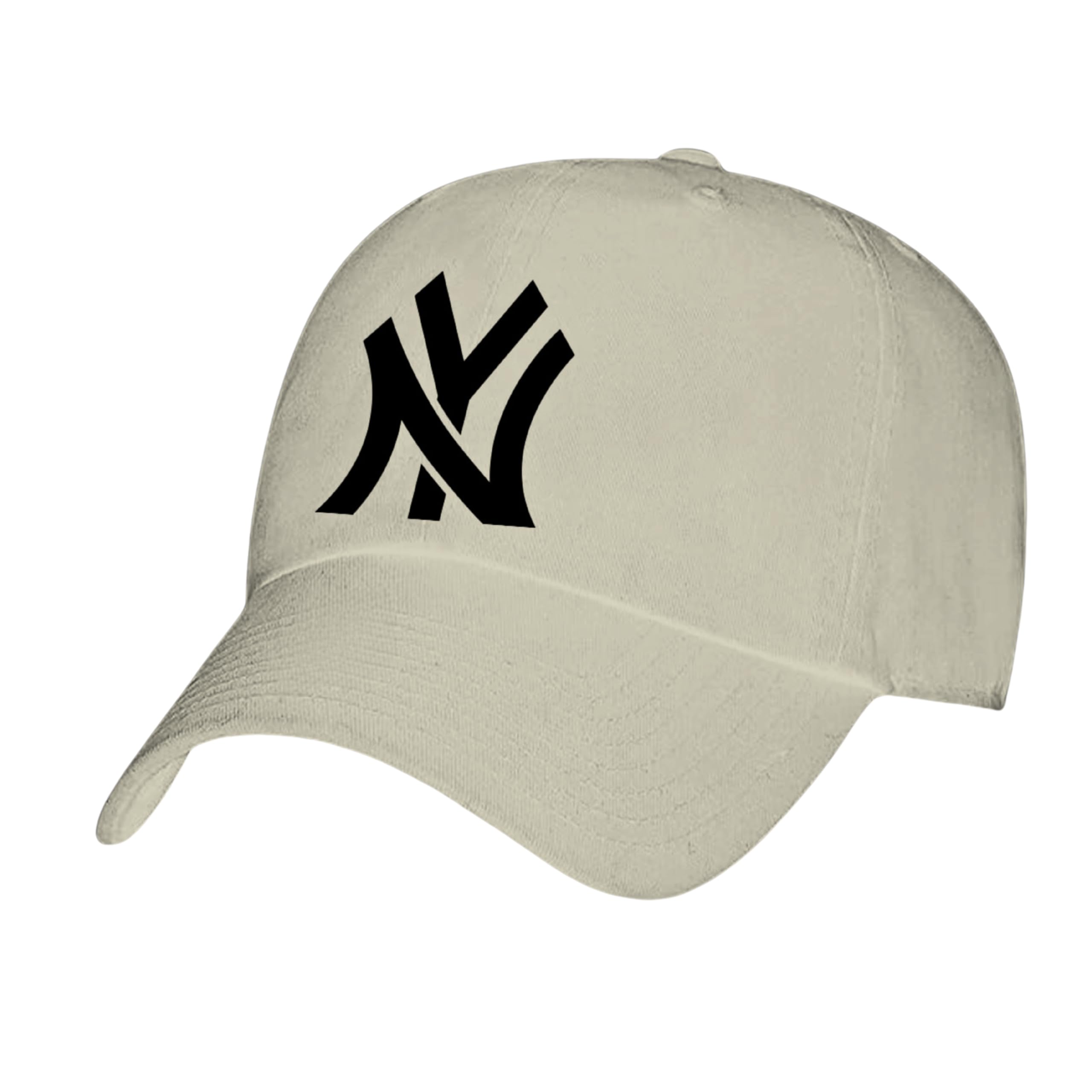 Classic NY Baseball Caps for Men and Women - 100% Cotton NY Cap with Adjustable Self Fabric Strap Closure, One Size Fits All