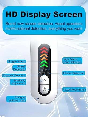 Miniatura 2 de Detectores de cámara oculta 5 en 1, detector de rastreador GPS RF, detector de cámara espía buscador, escáner de insectos ocultos, detector de