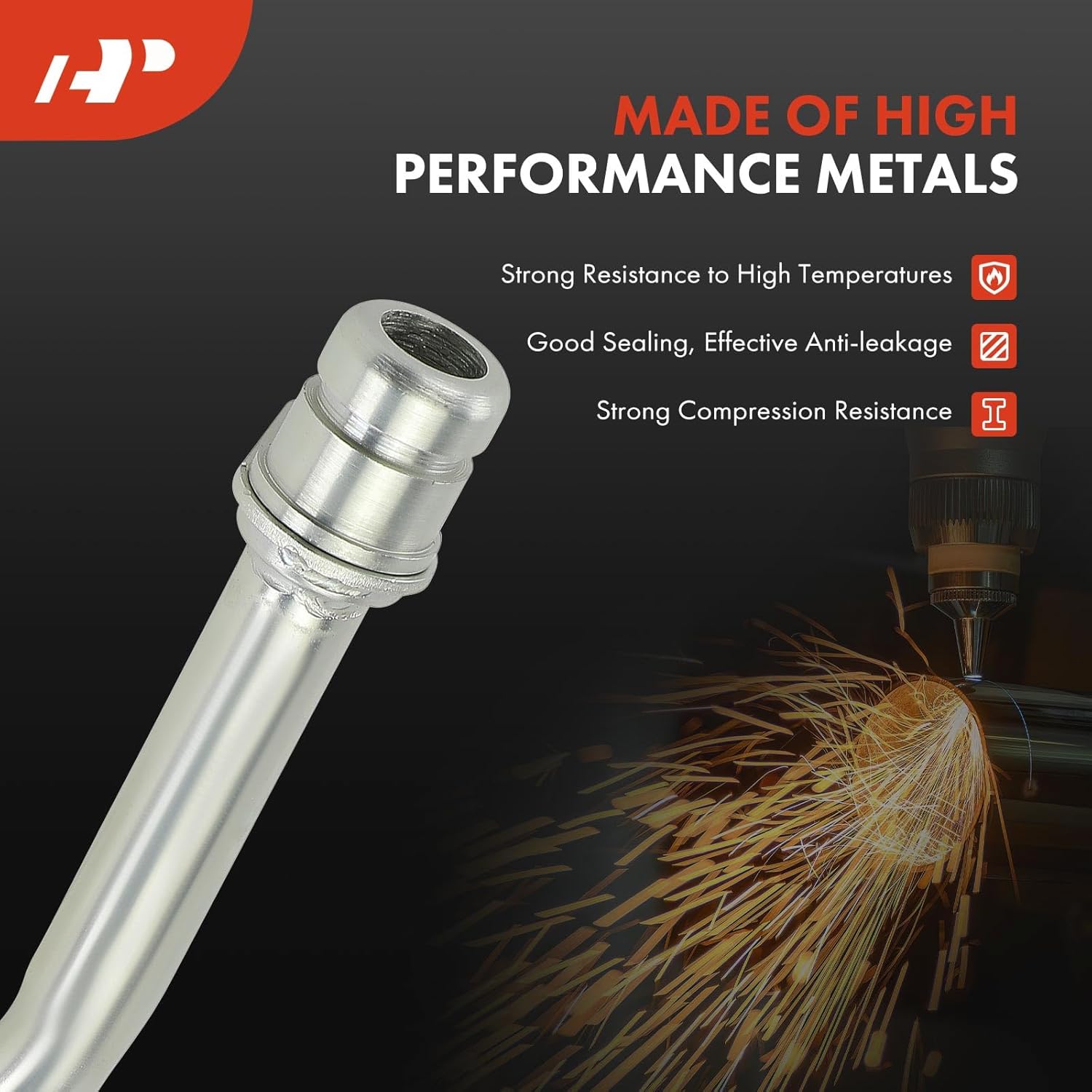 A-Premium Engine Oil Cooler Inlet Pipe Compatible with Nissan Murano 2009-2014, Quest 2011-2017, 3.5L, Engine Coolant Pipe