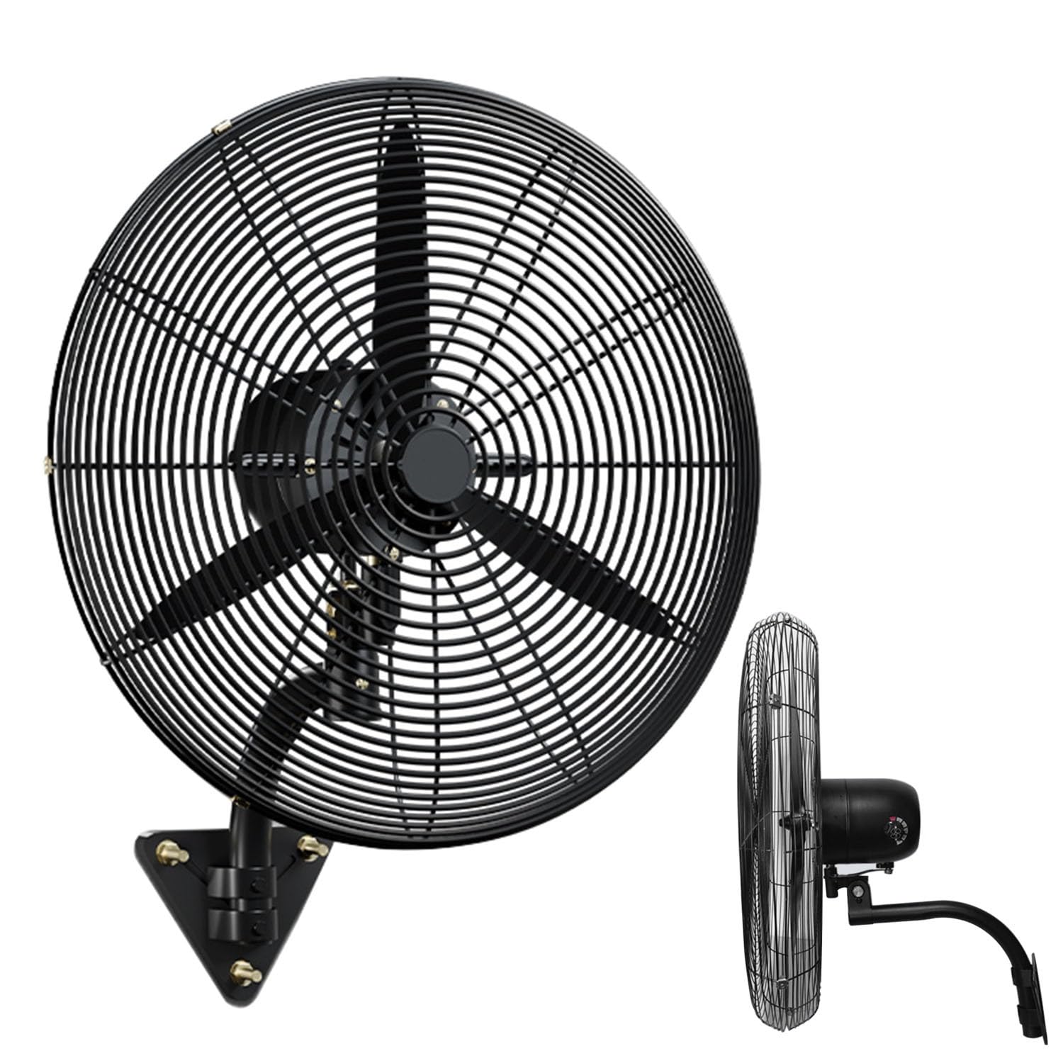 asdchZen Wall-Mounted Air Flow Fan, Industrial Wall Fan, 3-Speed, Powerful Motor, Oscillating Cooling For Workshop Garage Warehouse, 18-Inch,31inch(780mm)