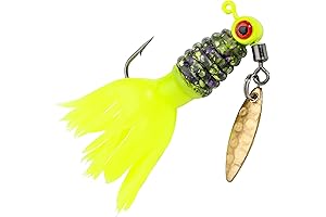 Strike King Mr. Crappie King Sausage Head Spins Pre-Rigged Crappie Thunder Jig