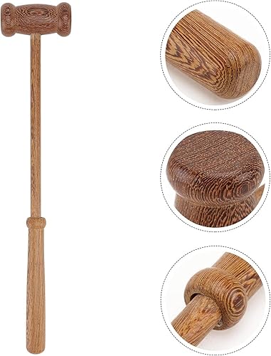 Miniatura 6 de Martillo de masaje de madera, masajeadores manuales de espalda, martillo de golpe corporal, palos de masaje multifuncionales, masajeador para