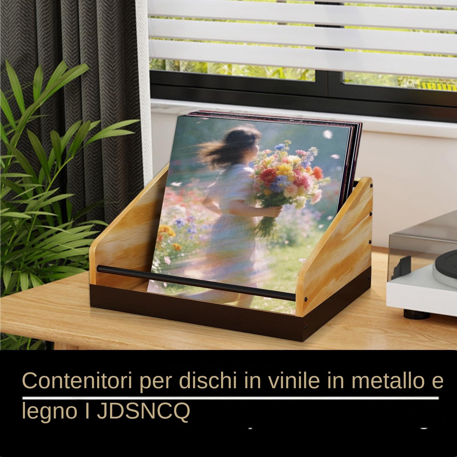Generico Supporto per Vinili Capiente Antiscivolo Moderna | Espositore per LP per File Snack Giocattoli Casa Camera Soggiorno Appartamento Ufficio Negozio Scrivania Scaffale Tavolo