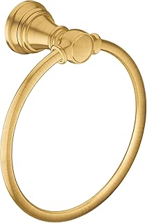 Moen YB8486BG Weymouth Collection Bathroom Hand Towel Ring, Brushed Gold