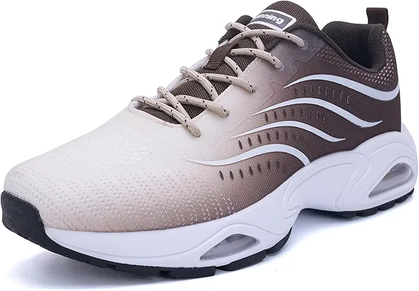 MAYKX Men's Runnning Shoes Walking Tennis Fashion Sneakers Breathable Comfortable Gym Jogging Sports Athletic Footwear US 7-13