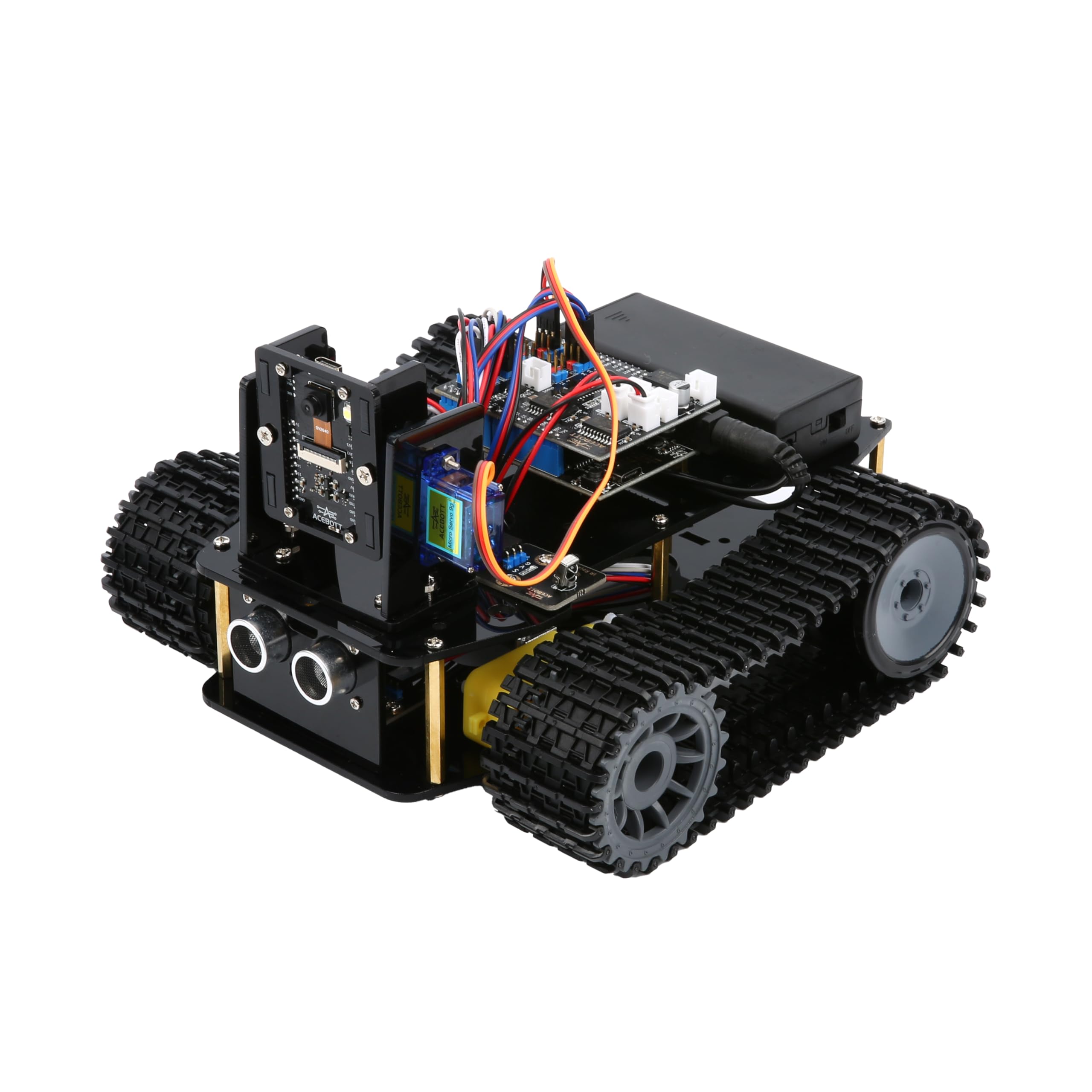 Robotics for Kids Ages 12-16, ACEBOTT Smart Robot Kit with 3MP Camera + Tank Car, STEM Toys Coding Kit Compatible with Arduino & Scratch, App & Remote