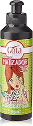 Matizador 3D Vermelho Intenso Linha 120 Ml, Gota Dourada
