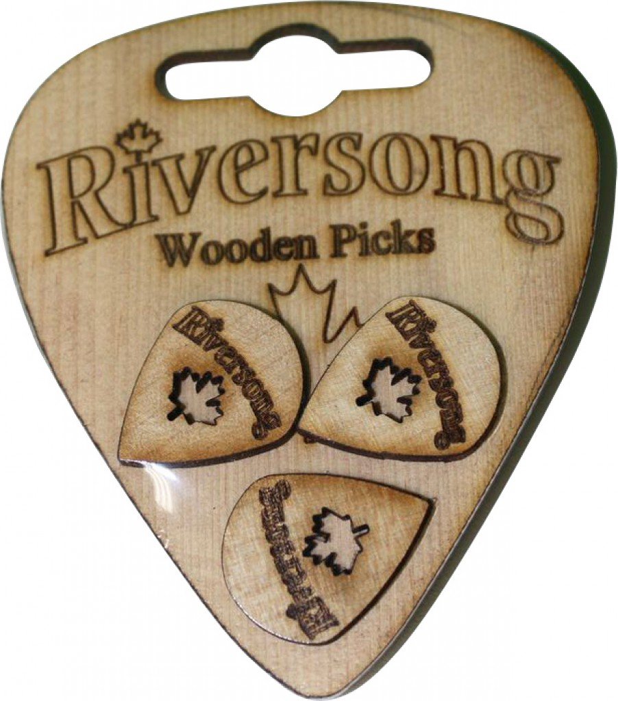 Riversong Guitars RS3PAK JAZZ Wooden Picks, 2mm Jazz Amazon.in