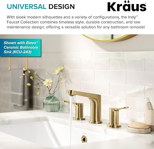 Miniatura 132 de KRAUS Indy - Grifo de baño con sensor sin contacto con caja de control y mezclador de temperatura en acero inoxidable sin manchas, KSB-10001SFS