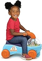 Bluey & Bingo Keepy Uppy Ride-On Toy for Toddlers 12-36 Months - Mechanical Action, Clear Dome View, 44lbs Capacity