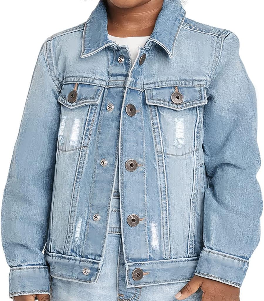Twinkle Star Toddler Denim Jacket - Cartoon Jean Jacket - Star Denim Jacket for Kids