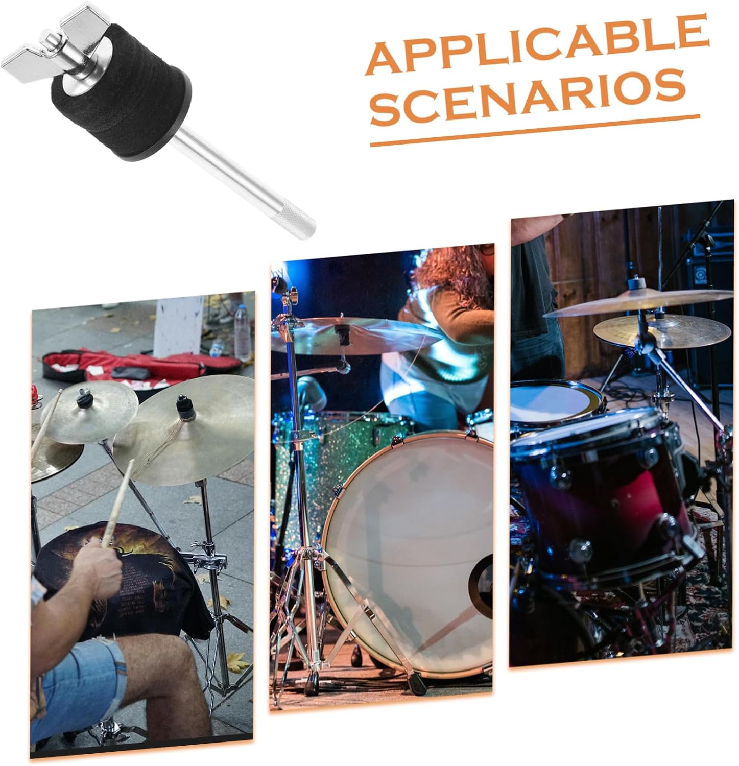 Toddmomy Cymbal Stacker Attachment for Drum Kits Versatile Cymbal Holder Bracket with Extension Arm Compatible with Various Drum Hardware Sleek Design for Easy Installation