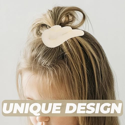 Miniatura 6 de Minkissy 3 pares de pinzas de pelo de alas de ángel, pinzas de cuero antideslizantes para niñas y mujeres