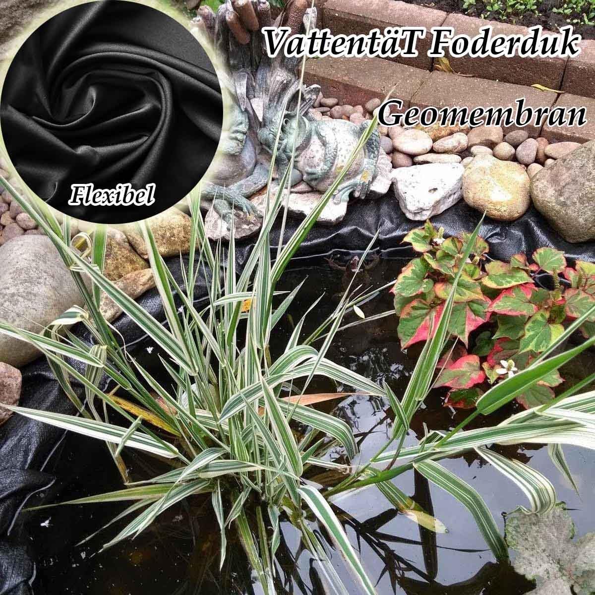 Telo Laghetto, Gardens Pools Membrane 0.12mm Fodera Laghetto Flessibile per Piscina Giardino, Laghetto All'aperto Liner per Piscina Giardino, Laghetti, Fontane(3.0mx6.0m)