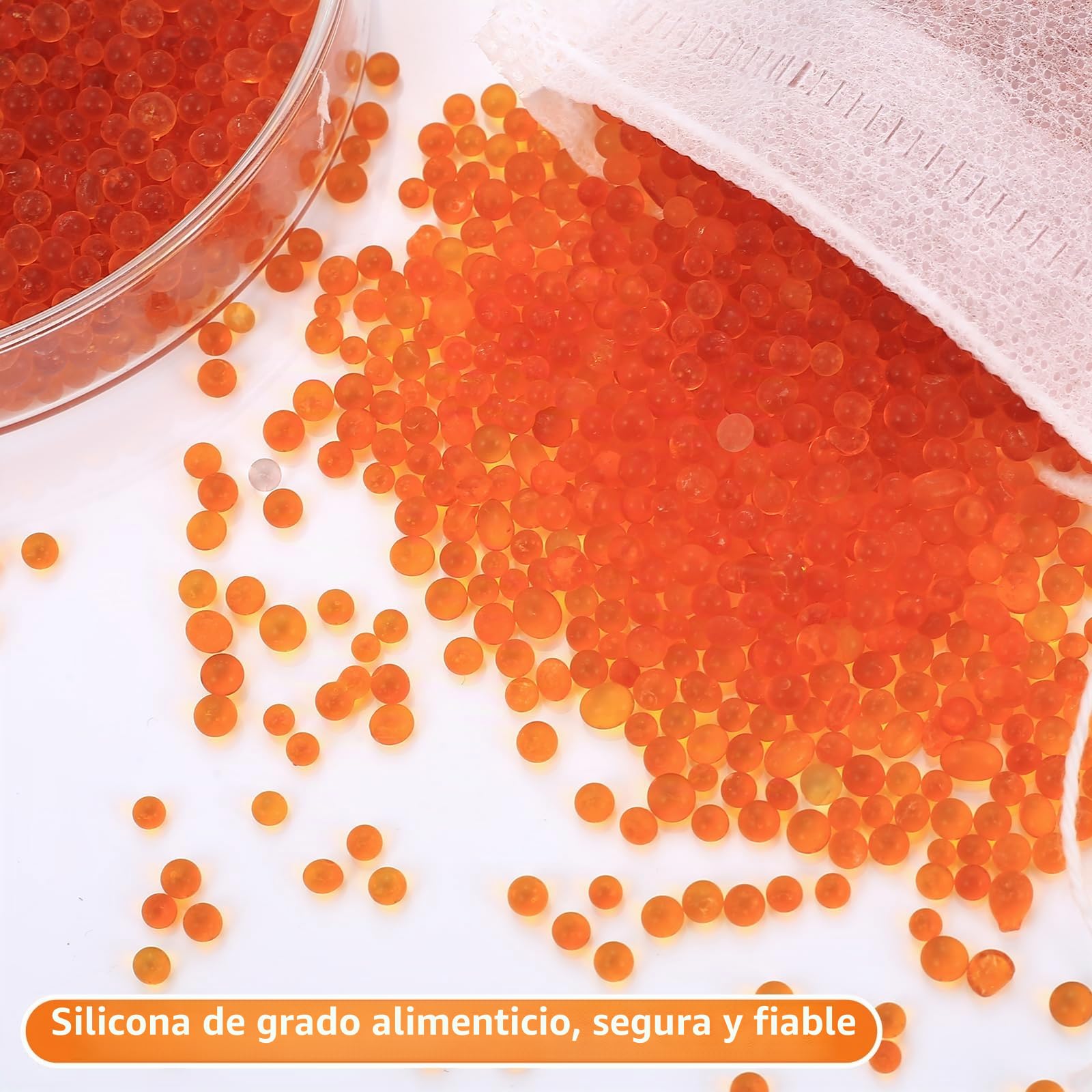 Silica Gel Reutilizable Desecante 400g + 10 Bolsitas, Gel de Sílice Antihumedad con Indicador de Color (Naranja→Verde), para Impresora 3D, Cocina, Electrónica