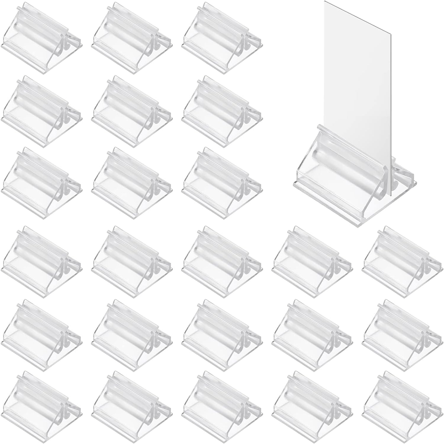 Abeillo 24 Stück Spielkartenhalter Fotohalter Transparent